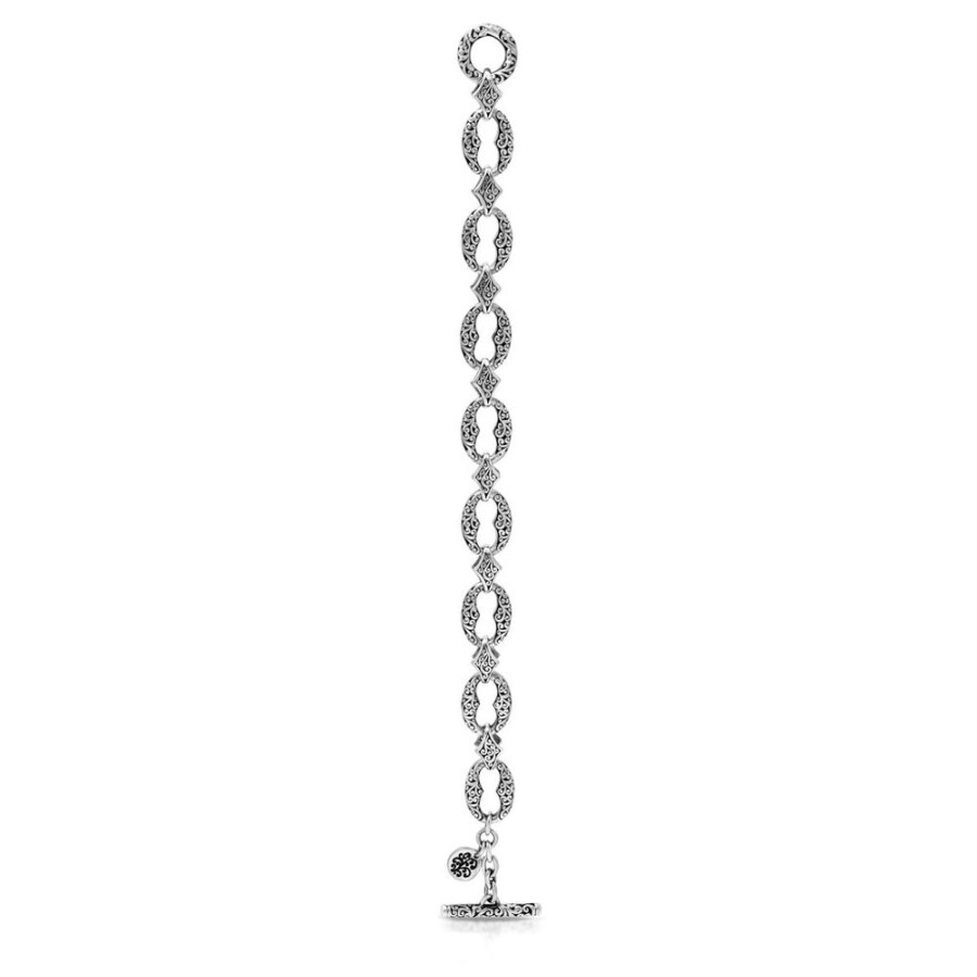 Women Lois Hill | Stylized Lh Scroll Link Bracelet