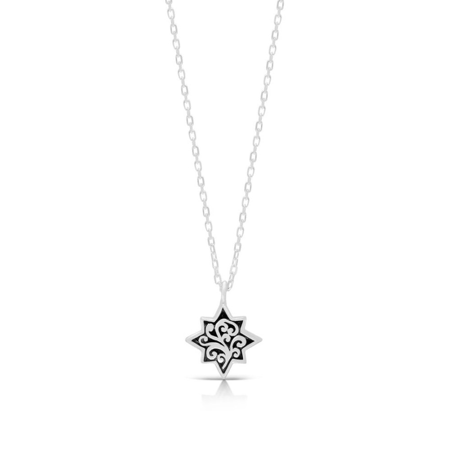 Women Lois Hill | White Diamond Starburst Necklace