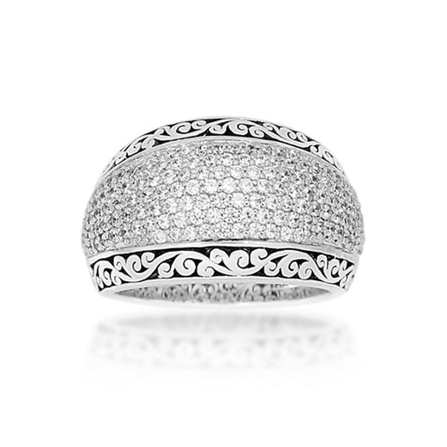 Women Lois Hill | Pave Diamond (1.00 Ct) With Classic Signature Lois Hill Scroll Outline Ring