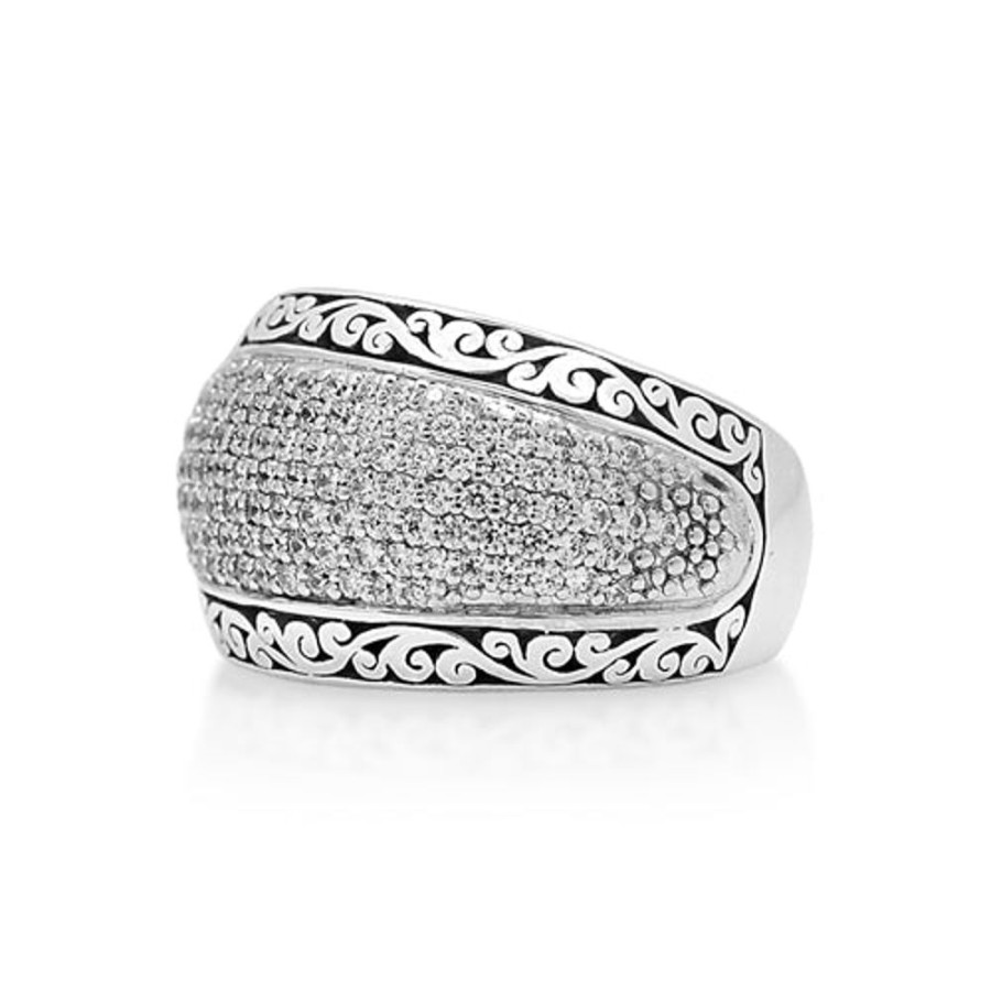 Women Lois Hill | Pave Diamond (1.00 Ct) With Classic Signature Lois Hill Scroll Outline Ring